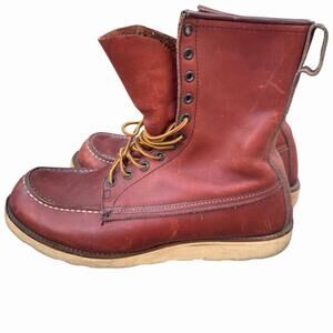 VTG 90’s Red Wing Moc Toe 877 Irish Setter Boots Distressed Patina #0430 Size 13